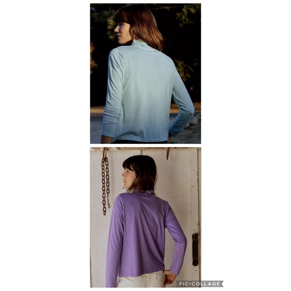 Anthropologie SET OF TWO COLORS Amy Turtleneck Tops NWT’s Size Large - Picture 3 of 13